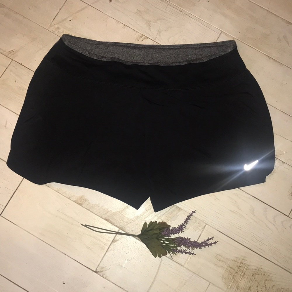 Nike Dri Fit Black Running Short with Waist Band